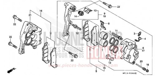 ETRIER DE FREIN AVANT XRV750S de 1995